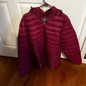 St John’s Bay Women’s Burgundy Puffer Jacket